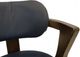 International Furniture Direct Zaphiro Blue/Brown Leather Dining Arm Chair-5