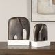 Uttermost® Timeless Tusk 2-Piece Antique Bronze/White Sculpture Set-2