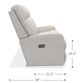 La-Z-Boy® Finley Dove Power Wall Reclining Sofa with Headrest-5
