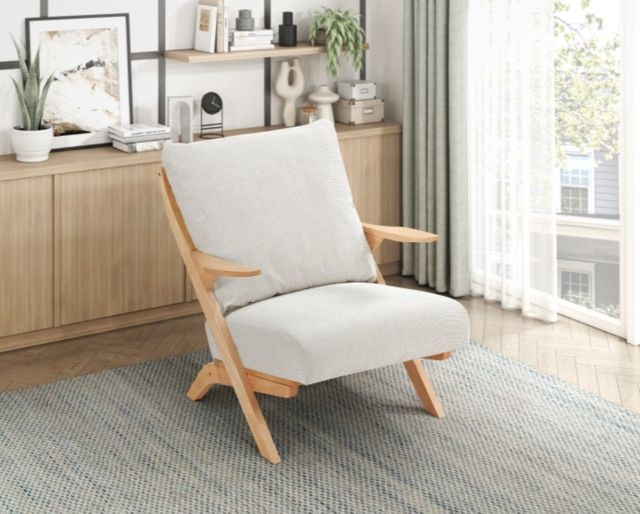 Homelegance® Lennox Beige/Natural Accent Chair-1