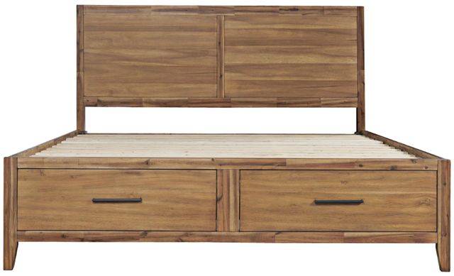 Jofran Inc. Claremont Light Brown Queen Panel Storage Bed-2
