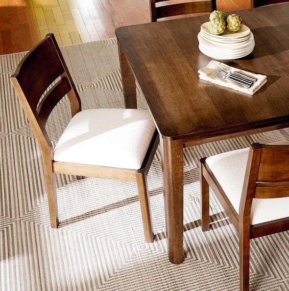 Bassett® Furniture Origins Spence Carbon Dining Chair with Nomad Cream Upholstered Seat-4