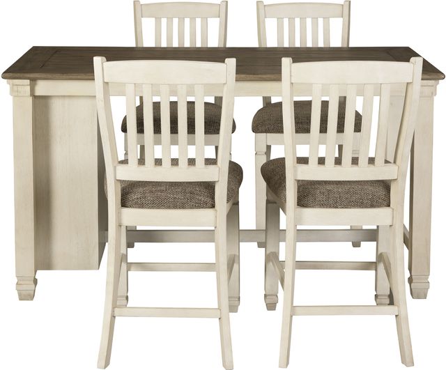 Signature Design by Ashley® Bolanburg 5-Piece Two-tone Counter Height Dining Set-3