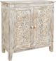 Jofran Inc. Global Archive Chloe Weathered White Accent Cabinet-0