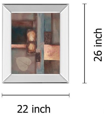 Classy Living Laurie Fields Fall I with Leaf 22" Wall Art-2