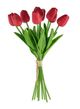 A & B Home Red Faux Tulip 9-Stem Bundle-0