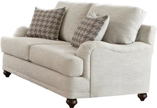 Coaster® Glenn Light Grey Cushion Back Loveseat