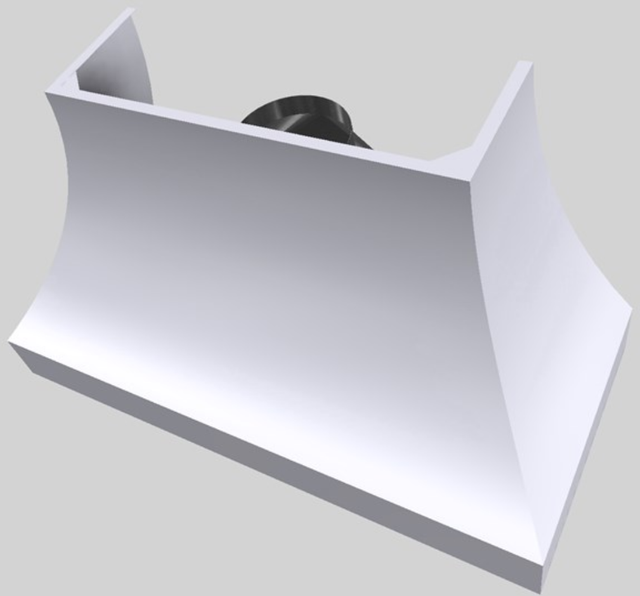 Vent-A-Hood® Designer Series 54" White Wall Mounted Range Hood-4