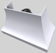 Vent-A-Hood® Designer Series 54" White Wall Mounted Range Hood-4