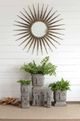 A & B Home Gold Gemma Flare Mirror-2