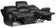 Homelegance® Cranley Black Double Manual Reclining Sofa-3