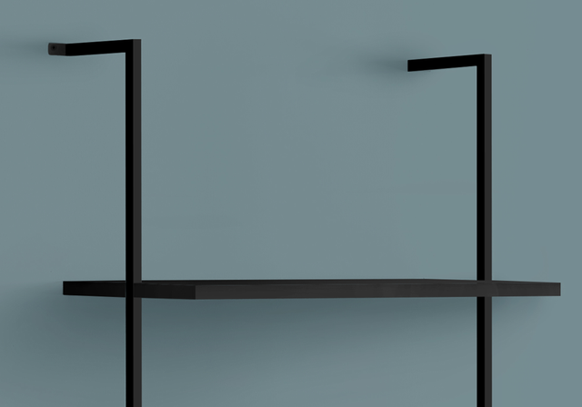 Monarch Specialties Inc. Black Ladder Bookcase-1