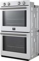 FORNO® Vomero Series Espresso 30" White Double Electric Wall Oven-2