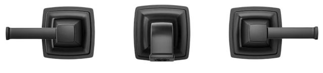 KOHLER® Riff® Matte Black Wall-Mount Bathroom Sink Faucet Trim-1
