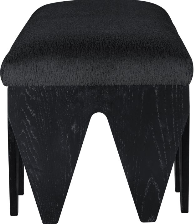 Meridian Furniture Altair Black 55" Upholstered Bench-2