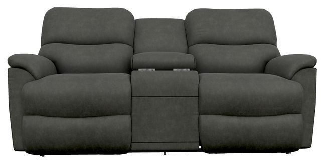 La-Z-Boy® Trouper Ink Manual Reclining Loveseat with Console-1