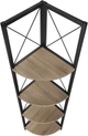 Monarch Specialties Inc. Black/Dark Taupe Bookcase-3