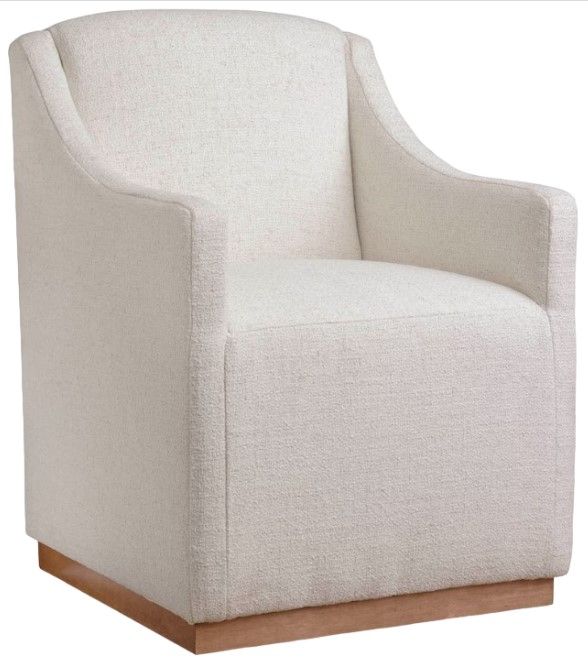 Bassett® Furniture Customizable Benchmade Banks Upholstered Dining Arm Chair-0