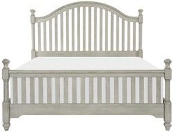 Mazin Furniture Mossbrook 4 Piece Light Gray Queen Bedroom Set-1
