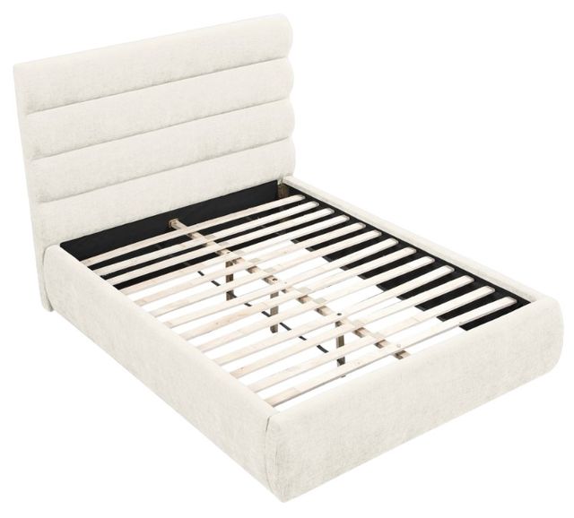 Meridian Furniture Adam Cream 52" Full Upholstered Panel Bed-3
