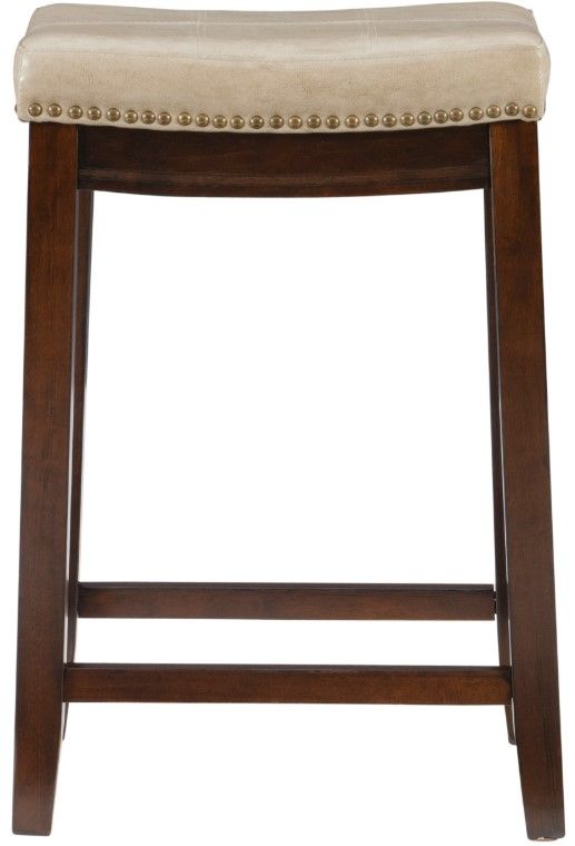 Linon Claridge Beige Counter Stool-3