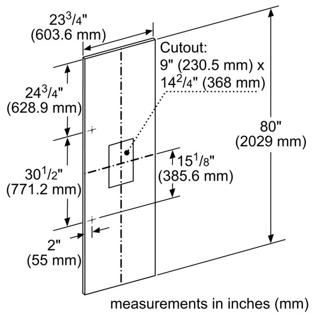 Thermador® 23.75" Stainless Steel External Dispenser Panel-1