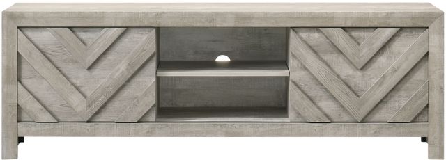 Crown Mark Valor Gray TV Stand with Sliding Door-3