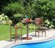 CabanaCoast® Customizable Monaco Aluminum 56" Outdoor Round Pedestal Dining Table-1