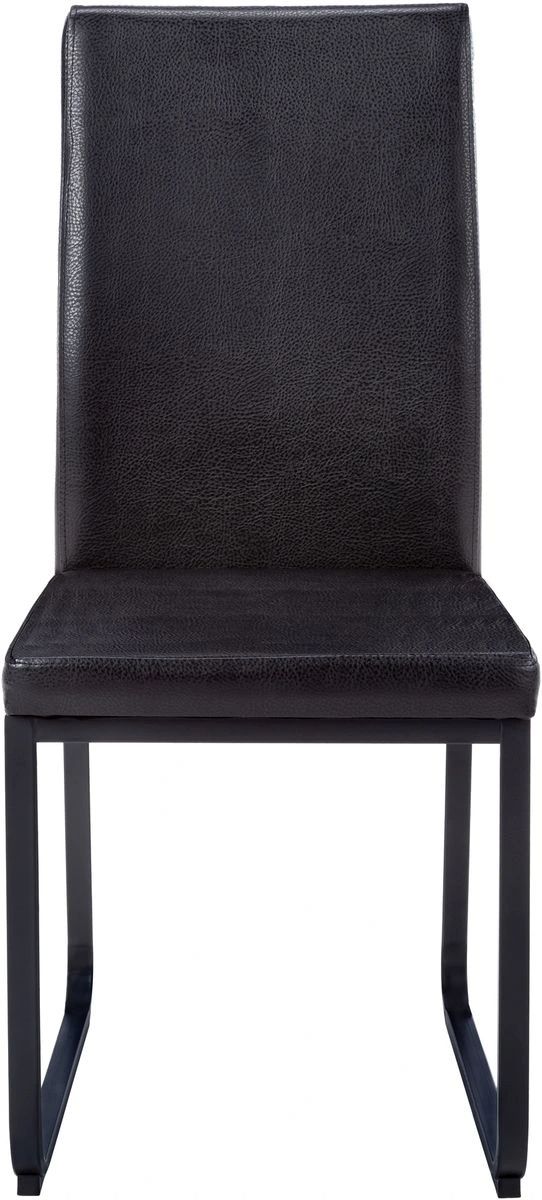 Monarch Specialties Inc. 2-Piece Black Side Chair Set with Black Metal Bases-2