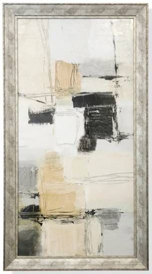 Stylecraft Black/Gray/Off-White Wall Art-0