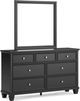Signature Design by Ashley® Lanolee Black Dresser and Mirror-0