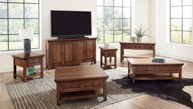 Napa Furniture Design Hill Crest Brown Rectangular Coffee Table-3