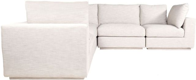 Moe's Home Collection Justin Classic 5-Piece Taupe L-Shaped Modular Sectional Sofa-1