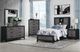 Global Furniture USA Lisbon 4-Piece Black/Gray 84" Twin Bedroom Set-5