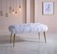 ACME Furniture Bagley II Gold/White Bench-3