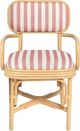 TOV Furniture Dorine Beige/Cherry/Natural Dining Arm Chair-3