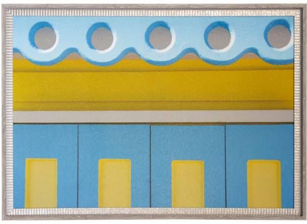 Stylecraft Blue/Gold/Gray/Light Blue Wall Art-0