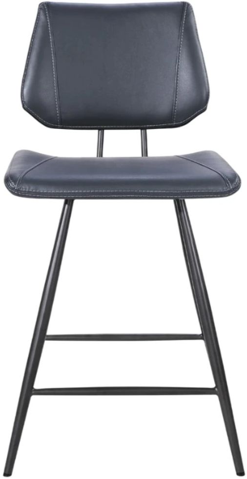 Modus Furniture Crossroads Vinson Modern Cobalt Swivel Counter Stool-2