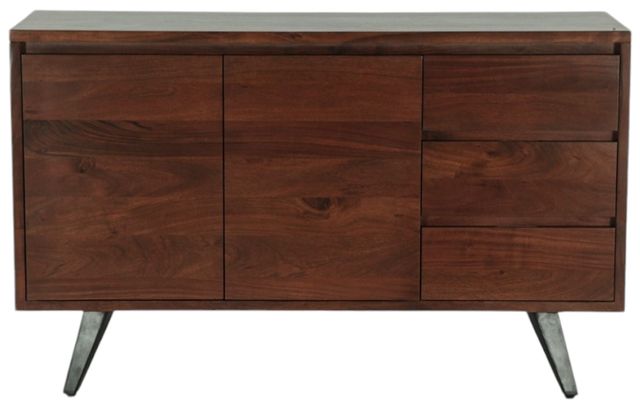 Home Trends & Design Kennedy Walnut Sideboard-1
