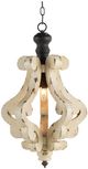 A & B Home Beige Small Harper 1-Light Chandelier-1