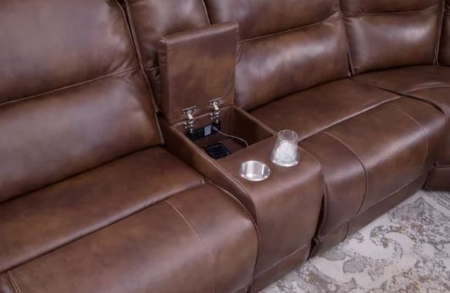Behold™ Home Harbortown 6-Piece Charcoal Power Reclining Curved Sectional-2