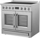 FORNO® Torino Series Alta Qualita 36" Stainless Steel Pro Style Induction Range with Air Fryer-3