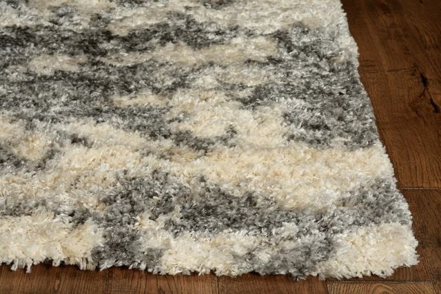KAS Rugs Merino Ivory/Gray Silhouette 5'x8' Area Rug-1