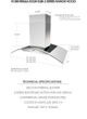 KOBE® Brillia® Series 30" Stainless Steel Island Range Hood-4