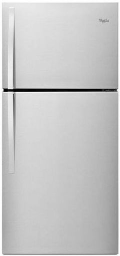 Whirlpool® 30 in. 19.2 Cu. Ft. Monochromatic Stainless Steel Top Freezer Refrigerator