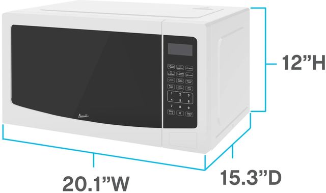 Avanti® 1.1 Cu. Ft. White Countertop Microwave-1