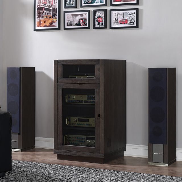Bell'O® Coltrane Espresso Stereo Cabinet with Lift Top-1
