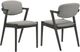 Coaster® Stevie 2-Piece Brown Grey/Black Upholstered Side Chairs-2