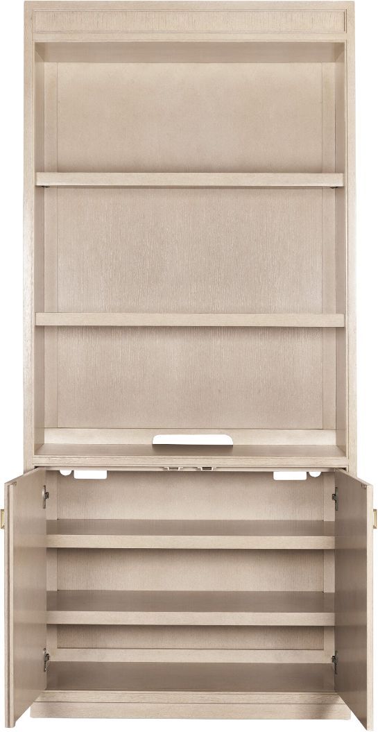 Hooker® Furniture Marlowe Polished Limestone Bookcase-4