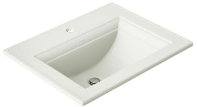Kohler Memoirs® Stately Dune 22.75" Rectangular Drop-In Bathroom Sink-0